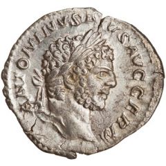 Denarius - Caracalla P M TR P XVIII COS IIII P P, Pax