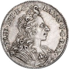 1 Ducat - Frederik IV Accession, pattern silver strike