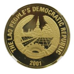 100 000 Kip Golden Dragon Fish Hologram