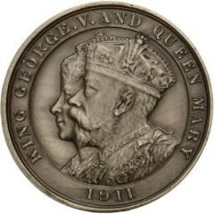 Medal - George V Coronation, J. Fray, white metal