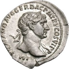 Denarius - Trajan S P Q R OPTIMO PRINCIPI ALIM ITAL, Abundantia