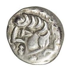 1 Obol Antiochos imitation, Samarqand, stylized archer, bow to the right