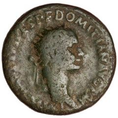 Dupondius - Domitian TR P COS VIII DES VIIII P P S C, Minerva