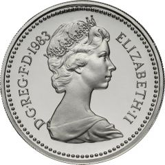 1 Pound - Elizabeth II Royal Arms, Silver Proof