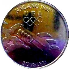 Token - Nagano 1998 US Olympic Team, General Mills Sponsor Bobsled