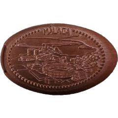 Elongated coin - Panorama of Málaga