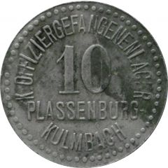 10 Pfennig - Plassenburg-Kulmbach K. Offiziergefangenenlager