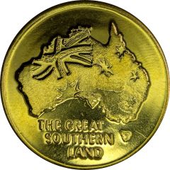 Medal - WA - Australian Map & Flag Tourist Souvenir