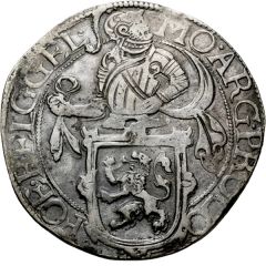 Daalder `Leeuwendaalder` knight facing right