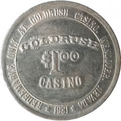 1 Dollar Gaming Token - Goldrush Casino