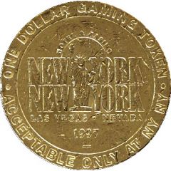 1 Dollar Gaming Token - New York New York Casino Las Vegas