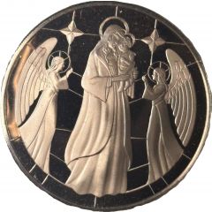 Holiday Greeting Card Medal - Holy Mother, Holy Child