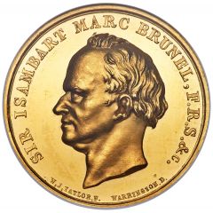 Medal - Victoria Thames Tunnel, W.J. Taylor, gold