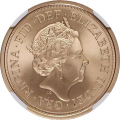 1 Sovereign - Elizabeth II 5th portrait, Queen Victoria Bicentenary