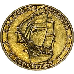 Tourist token - Médailles et patrimoine - La frégate Hermione
