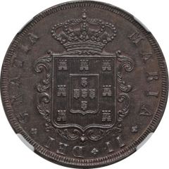20 Réis - Maria II Obverse Trial