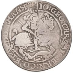 1 Thaler - John George I, Christoph II and John Ernest