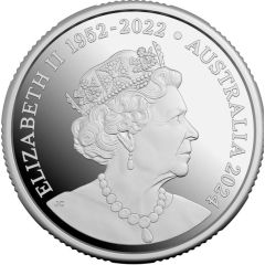 1 Dollar - Elizabeth II 6th Portrait; In the name of - Mob of Roos; Jody Clark Obverse; Silver Proof