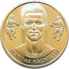 Official Lithuanian Basketball Players Medal Collection Mantas Kalnietis