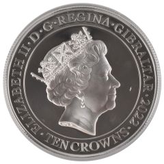 10 Crowns - Elizabeth II Platinum Jubilee, Platinum plated