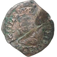 Denier Tournois - Henri III Nantes, 1st type