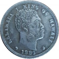 Replica - 1/8 Dollar - Kalākaua I Hawaii