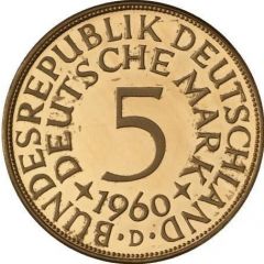 5 Deutsche Mark Pattern