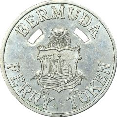 Ferry Token Paget-Warwick Route, Copper-nickel, 2 Holes
