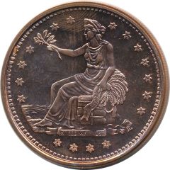 1 oz Copper Trade Dollar