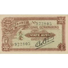 20 Avos Banco Nacional Ultramarino