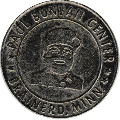 Good Luck Souvenir Token - Paul Bunyan Center Brainerd, Minnesota
