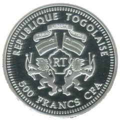 500 Francs CFA Triceratops
