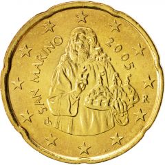 20 Euro Cents 1st type, 1st map