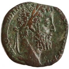 Sestertius - Commodus FORT FELI P M TR P XIIII IMP VIII COS V DES VI S C, Fortuna