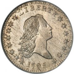 1/2 Dollar `Flowing Hair Half Dollar` small eagle