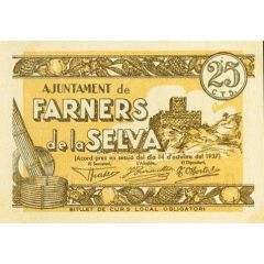 25 Céntimos Farners de la Selva