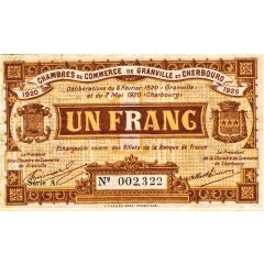 1 Franc - Chambres de Commerce de Granville et Cherbour 50