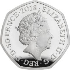 50 Pence - Elizabeth II The Snowman, Silver Proof