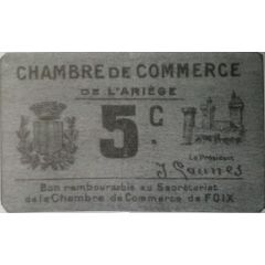 5 Centimes - Chambre de commerce de l`Ariège [09]