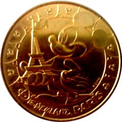 Monnaie de Paris Tourist Token - Disneyland Paris Mickey et la tour Eiffel