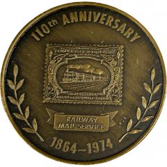 Medallion - 110th Anniversary of Railway Mail Service