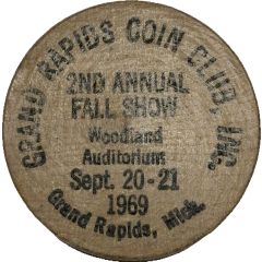 Medal - Grand Rapids Coins Club 2nd Annual Fall Show