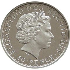 50 Pence - Elizabeth II 4th portrait, 1/4 oz Fine Silver