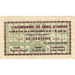 50 Céntimos Serra d`Almos