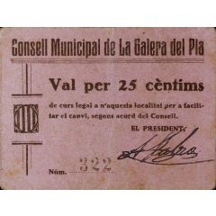 25 Céntimos La Galera del Pla