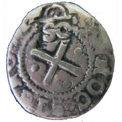 50 Réis - Afonso VI Countermark `Crowned SO` over `XXXX Réis`