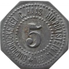 5 Pfennig - Hilpoltstein Buchdruckerei C. Haas