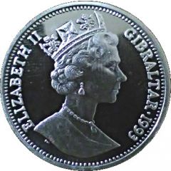 14 ECUs - Elizabeth II Sir Winston Churchill, Piedfort
