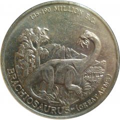 Token - Post Pebbles Cereal Premium Brachiosaurus, second series