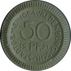 50 Pfennig - Waldenburg / Schlesien